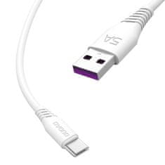 DUDAO L2T kabel USB / USB-C 5A 2m, belo