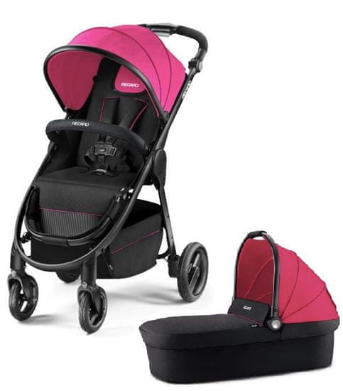 Recaro Citylife Pink otroški voziček + košara