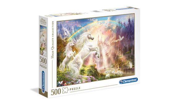 Clementoni puzzle 500 HQC, Sunset Unicorns (35054)