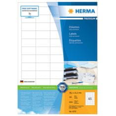 Herma Superprint 4456 etikete, A4, 70 x 29,7 mm, bele