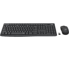 Logitech MK295 Silent brezžični namizni komplet, grafitna barva