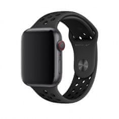 Apple Watch 44 mm Nike športni pašček, Anthracite/Black, S/M & M/L