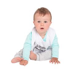 NEW BABY Otroški bombažni slinček mama + oče = jaz roza