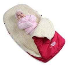 NEW BABY Luksuzni flis otroške zanke rdeča