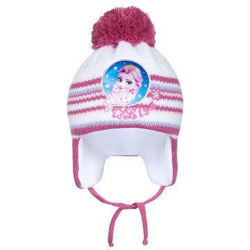 NEW BABY Zimska otroška kapa Lisa temno roza - 104 (3-4 leta)