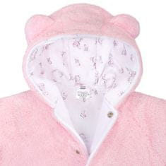 NEW BABY Zimski plašč Nice Bear pink - 86 (12-18m)