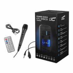 LTC Bluetooth karakoke zvočnik z mikrofonom Power Audio 150W USB/AUX/FM
