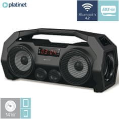 Platinet PMG76B Bluetooth zvočnik, 14 W, črn
