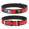 Usnjena ovratnica Superman DC COMICS črna 18-24 cm, širina: 9 mm Črna