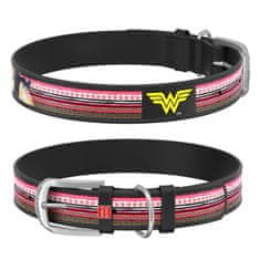 WAUDOG Usnjena ovratnica Wonderwoman DC COMICS črna 18-24 cm, širina: 9 mm Črna