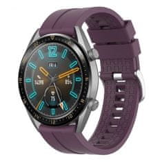 BStrap Silicone Cube pašček za Huawei Watch GT 42mm, purple plum