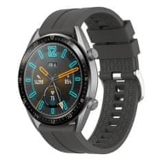 BStrap Silicone Cube pašček za Huawei Watch GT 42mm, dark gray