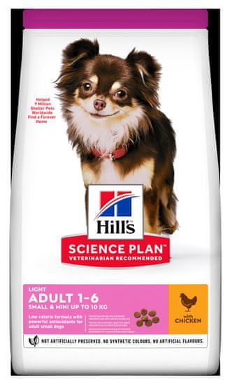 Hill's Science Plan Canine Adult Small & Mini Chicken dietna pasja hrana, za male pasme, 6 kg