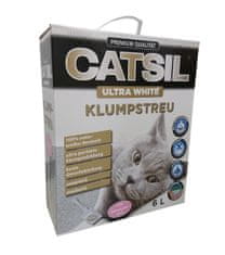Agros Catsil mačji posip, ultra beli, sprijemljivi, z baby pudrom, 6 L