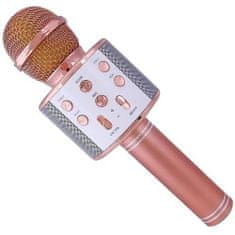 Alum online Brezžični mikrofon za karaoke WS-858 - Rose Gold