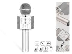 Alum online Brezžični mikrofon za karaoke WS-858 - Srebrna