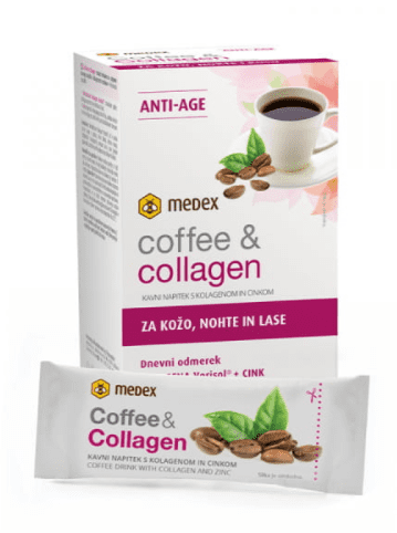 Medex Coffee & collagen kavni napitek, 10 x 6 g