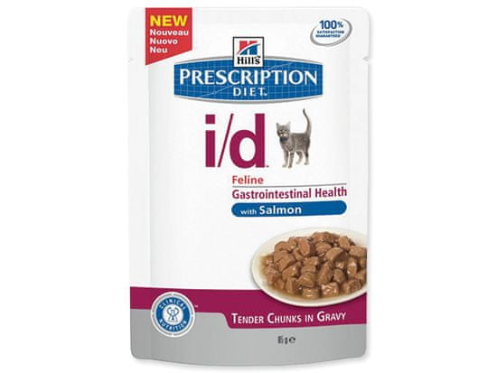 Hill's Digestive Care hrana za mačke, z lososom, 85 g x 12