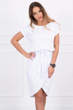 Kesi Ženska mini obleka Regular bela