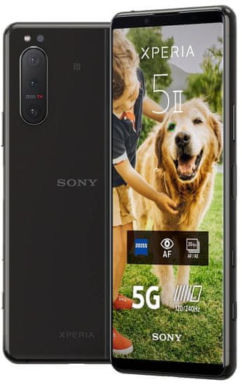 Sony Xperia 5 II mobilni telefon, 8GB/128GB, črn + DARILO: Sony WF1000XM3B slušalke, črne