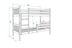 Furnitura Pograd CARINO 90x200 + GRATIS ležišče (bela)