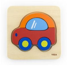 New Classic Toys Lesena sestavljanka za otroke Viga Car