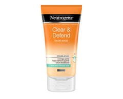 Neutrogena gladilni piling Clear & Defend (Facial Scrub), 150 ml