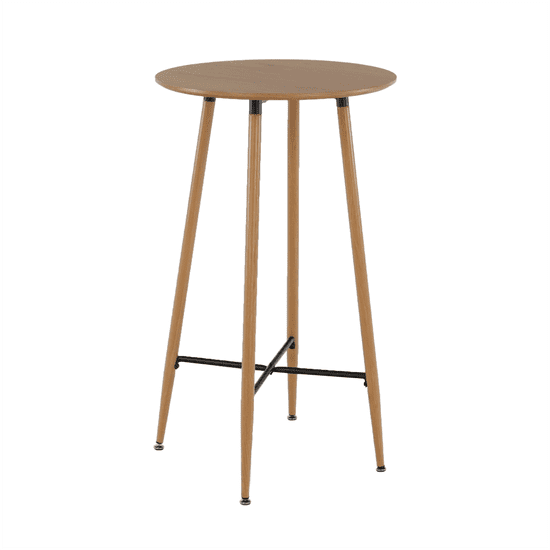KONDELA Barska miza, hrast, premer 60 cm, IMAM