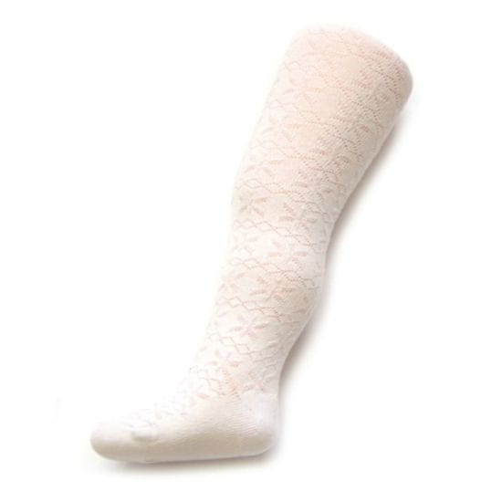 Otroške žakardne nogavice New Baby White - 128 (7-8 let)