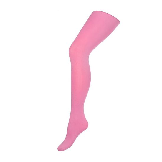 Nove otroške rožnate bombažne 3D nogavice s pikami - 128 (7-8 let)