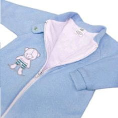 NEW BABY Baby Teddy Bear Blue Terry Sleeping Bag - 68 (4-6m)