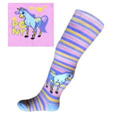 Zaparevrov ABS frotirne nogavice roza s ponyjem
