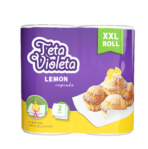 Violeta Lemon Cupcake papirnate brisače, 2-slojne, 2/1