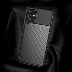 MG Thunder silikonski ovitek za Samsung Galaxy A21S, črna