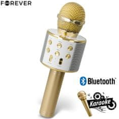Forever BMS-300 mikrofon z zvočnikom, zlat