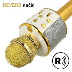 Forever BMS-300 mikrofon z zvočnikom, zlat