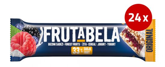Fructal Fructal Frutabela rezina, gozdni sadeži, 24 x 30 g