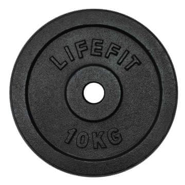 LIFEFIT LifeFit utež, črna, 10 kg