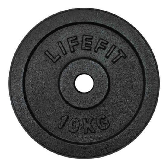 LIFEFIT LifeFit utež, črna, 10 kg
