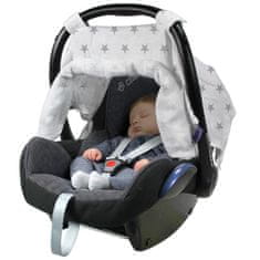 Dooky clona Car Seat Canopy Silver Stars