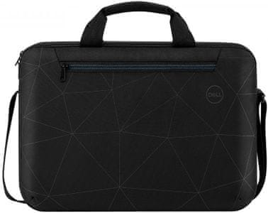 moderna torba za prenosni računalnik Dell Essential briefcase 15-palčna dvojna zadrga oblazinjen ročaj nastavljiv trak pregrada za dokumente odsevni potisk