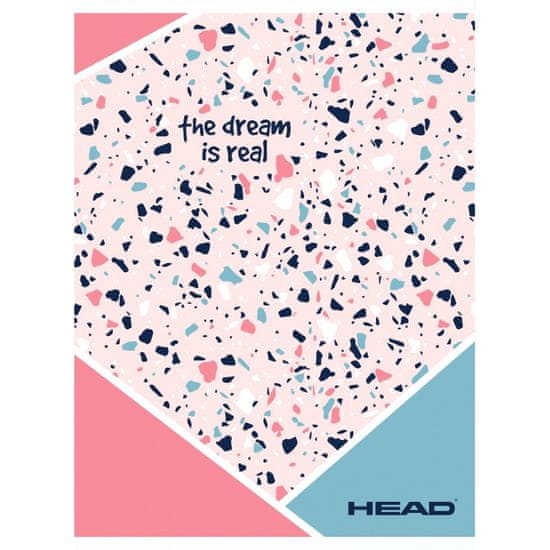 Head Pink Terrazzo, zvezek kvadratni 565 (5x5mm), A5, 60 listov, 102020002