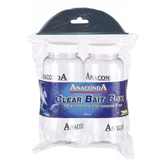 Anaconda plastična škatla za vabe, prozorna, 4 kosi/paket