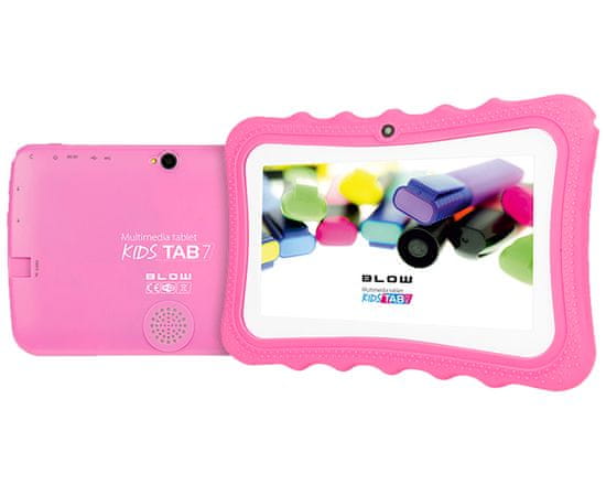 Blow KidsTab 7 tablični računalnik za otroke, Android 11, 2+32GB, + ovitek, roza