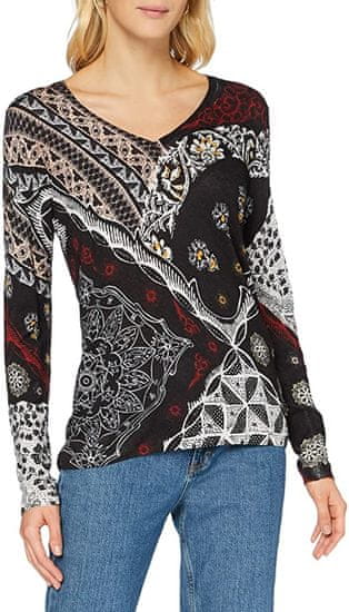 Desigual ženski pulover Jers Bergen 20WWJFA6, M, črni - Odprta embalaža