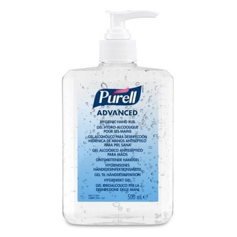 Purell Advanced gel sredstvo za dezinfekcijo rok, 500 ml, s potisno črpalko
