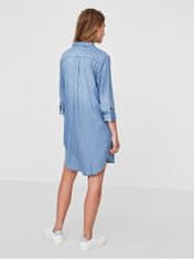 Vero Moda Ženska obleka VMSILLA 10184172 Light Blue Denim (Velikost XS)