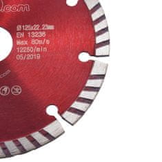 Vidaxl Diamantni rezalni diski 2 kosa s turbo jeklom 125 mm