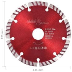 Vidaxl Diamantni rezalni diski 2 kosa s turbo jeklom 125 mm