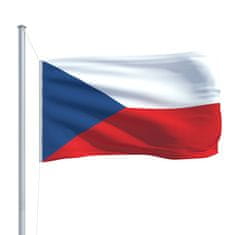 Vidaxl Zastava Češke in aluminijast zastavni drog 6,2 m